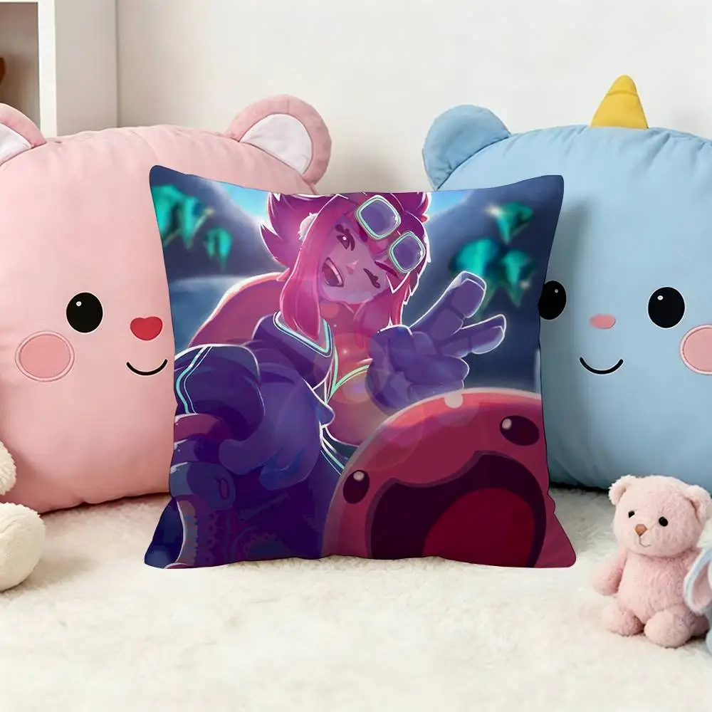 Cute Naughty Slime Rancher Double-Sided Printed Cushion Cover Bedroom Bedside Sofa Pillow Case