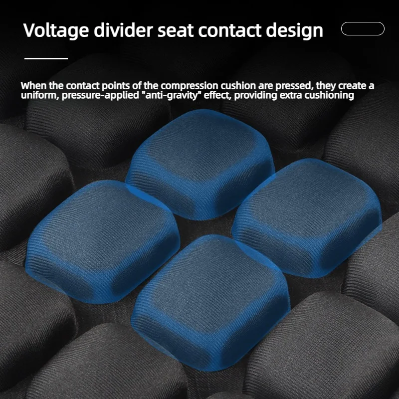 Black Motorcycles Seat Cover Cushion Relief Front Rider Driver Seat Cushion Universal for Motorbike Electric Bike Air Seat