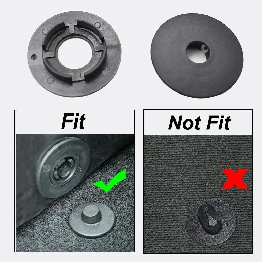 CarHome 8x Car Mat Carpet Clips Fixing Grips Clamps Floor Holders Sleeves Premium Kit Anti Skid Fastener Retainer Resistant 3D