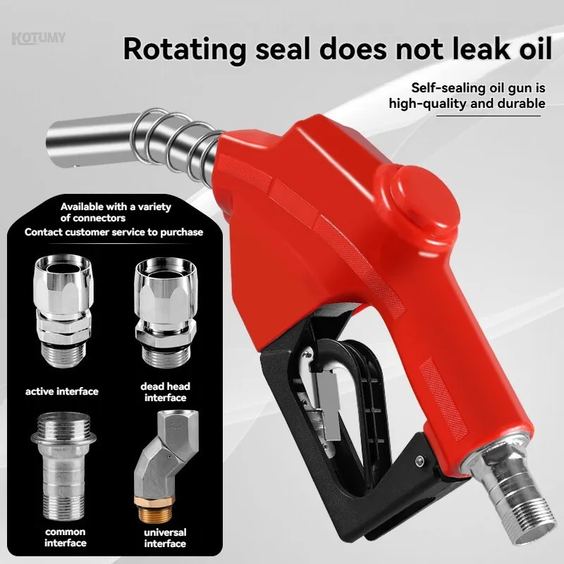 Stainless Steel Refilling Nozzle Gun Automatic Cut off Fuel Refilling Nozzle Diesel Oil Dispensing Tool Oil Water Refueling Gun