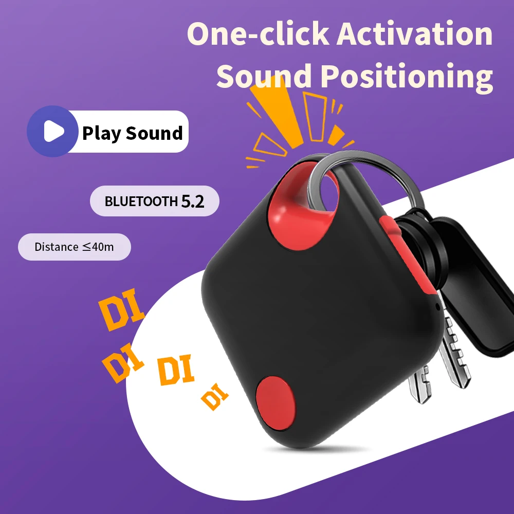

GPS-трекер с напоминанием о потери для Apple Find My App Цвета сращивания Стиль Type-C Зарядка Автомобильный локатор Кошелек Ключ IOS Smart Tag