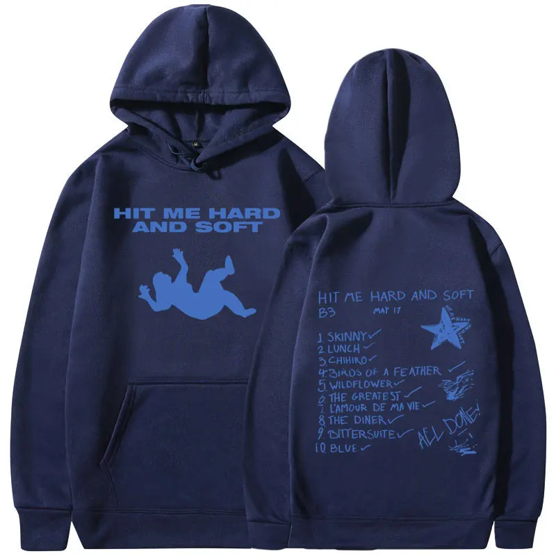 Hit Me Hard and Soft 2024 Tour Hoodies Men Women Clothing Fashion Harajuku Pullovers Oversized Long Sleeve Sweatshirts Fans Gift