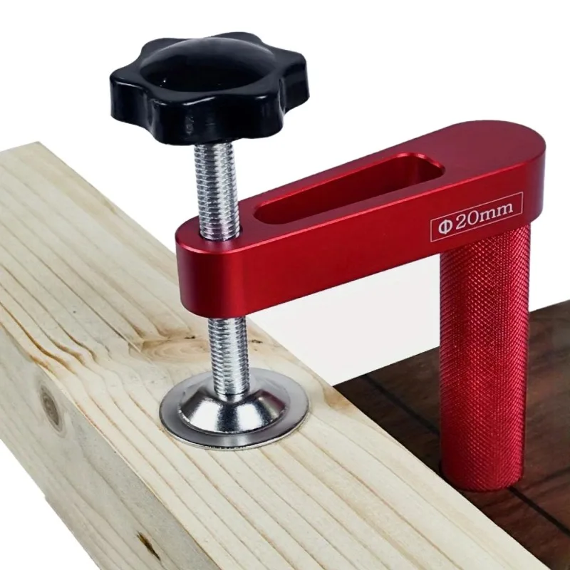 Woodworking hole clamp, MFT worktable, 19mm/20mm worktable dog fixing clamp, desktop pressure plate pressing clamp