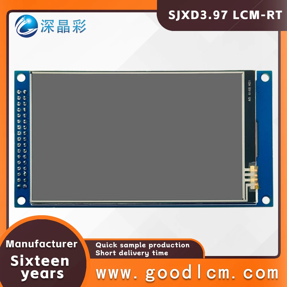 Weerstandsaanraakscherm Hoog Contrast 3.97 Inch Tft Full-Color Lcd-Scherm Plug In 34pin Wit Led Backlight