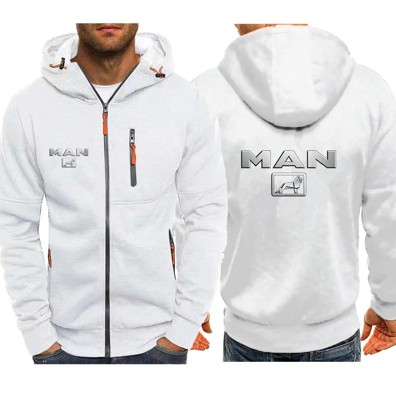 2023 neue Frühling Herbst Mann LKW Logo Hoodie Herrenmode Langarm Reiß verschluss Baumwolle Hip-Hop Harajuku Hoody Freizeit jacke