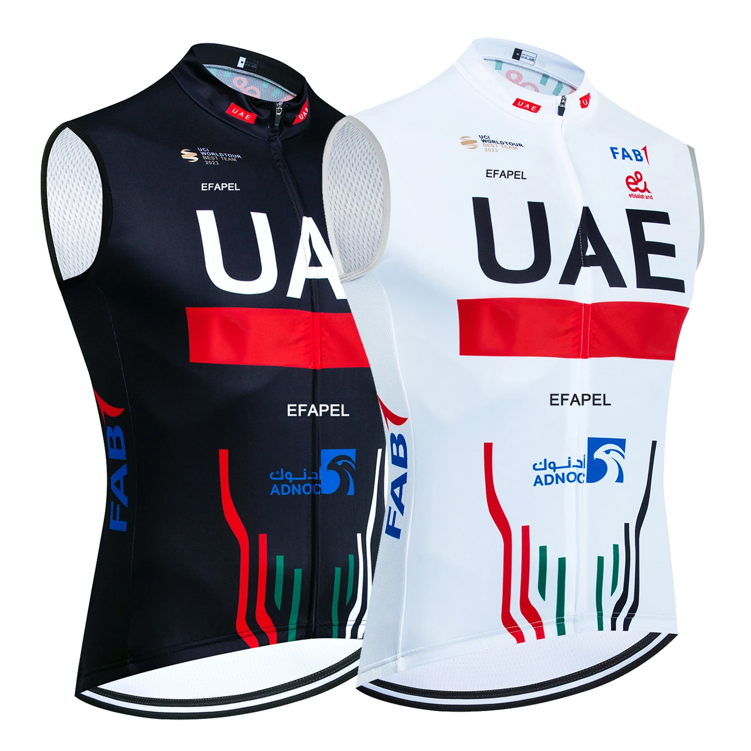 2024 New Uae Cycling Jersey Quick Dry Team Pro Bike Vest Windbreaker Men Women Ropa Ciclismo Sleeveless Bicycle Jersey Tshirt