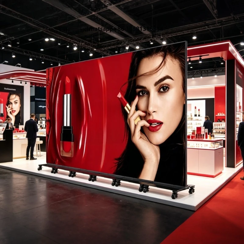 Canbest COB P0.9 Movable LED Poster Display Screen 4K Foldable Indoor 1200cd Ultra Thin Pantalla Led for Luxury Retail Store