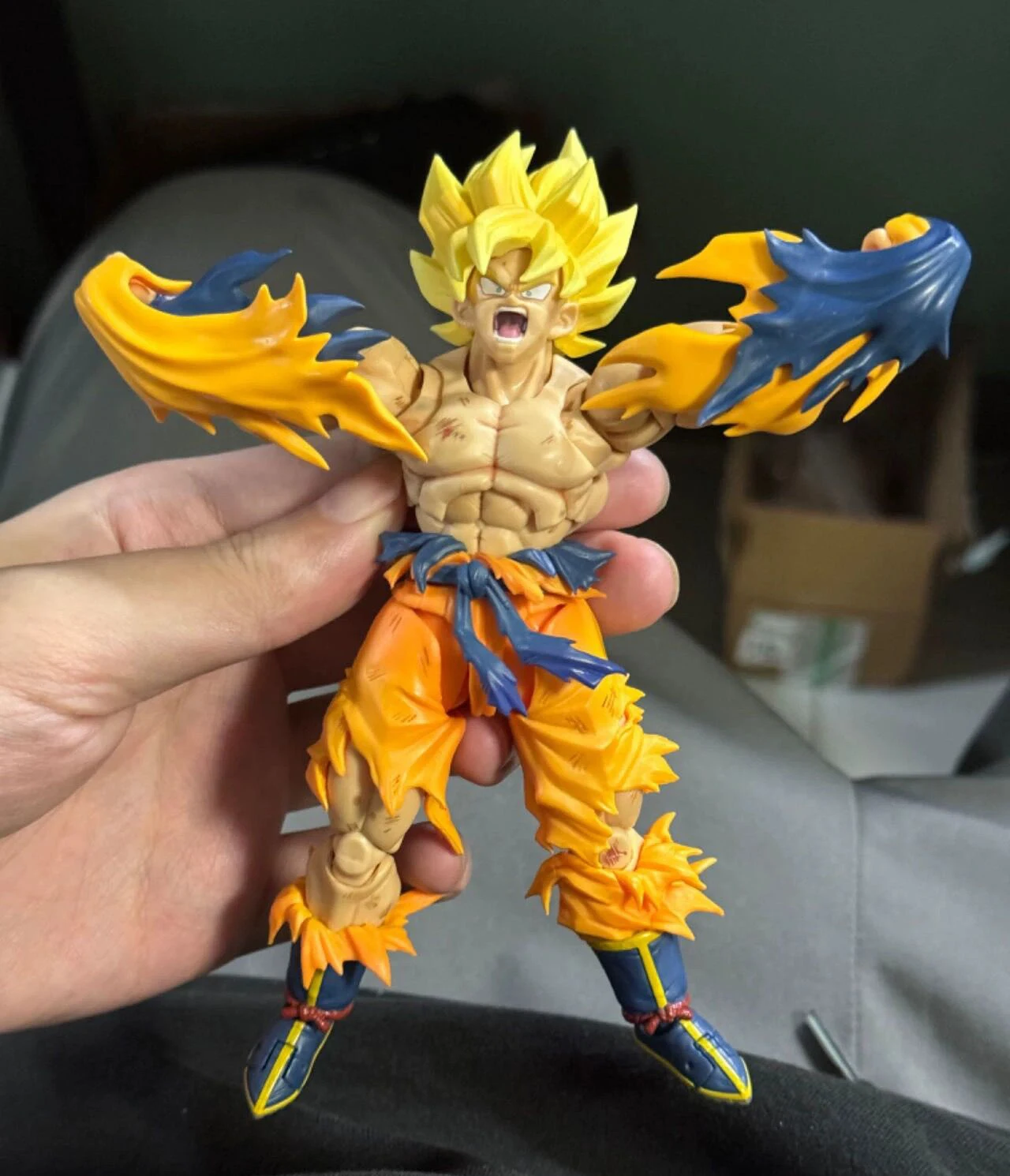 Air HM Dragon Ball S.H.Figuarts Battle Uniforms Accessories For Freedom White-Haired Goku 3.0 2.0 Toyotaro Edition Goku Figure