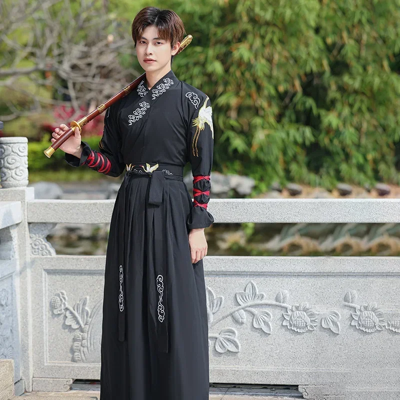 

Ming Dynasty Hanfu Male Modern Hanfu Dress Traditional Ancient Dance Costume Vintage Carnival Cosplay Costume Swordsman Hanfu