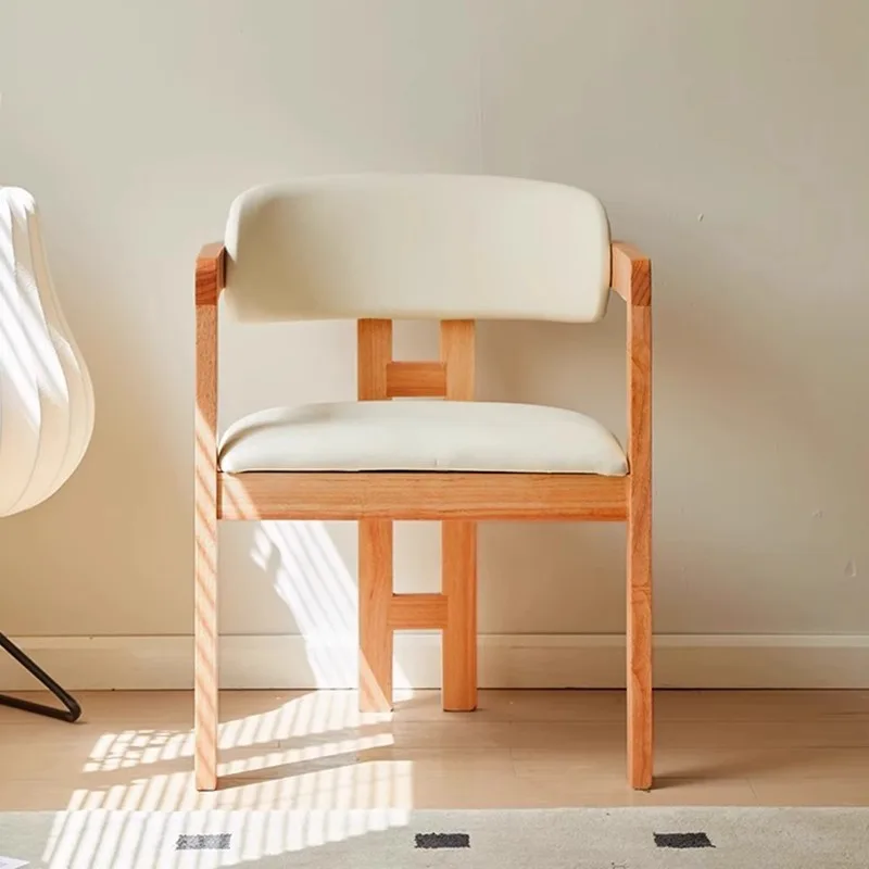 xx-Hot Selling Modern Simple Solid Wood Flannel Cloth Leisure Dining Chair Durable for Outdoor and Villa Use*