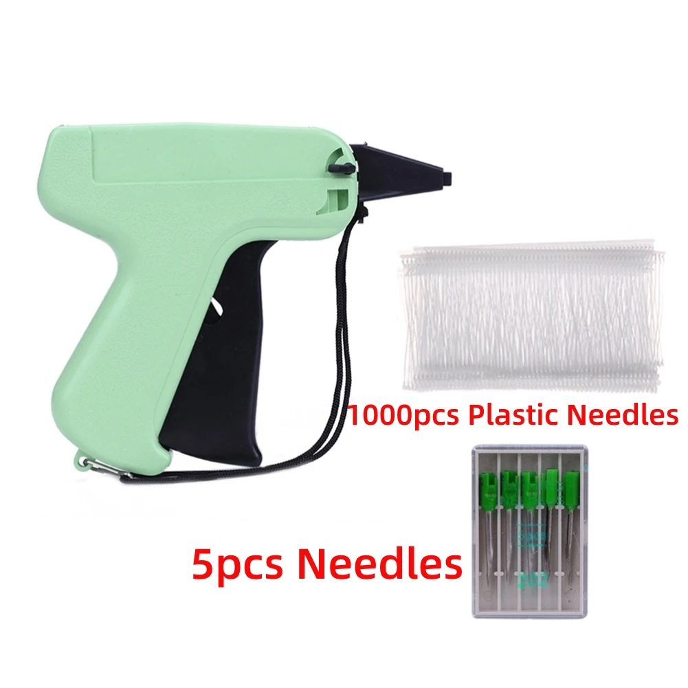 Clothes Garment Price Label Tagging Tag Gun 5 Needles 1000 Barbs Labeller Machine  Plastic Labeller StickerSewing Tools