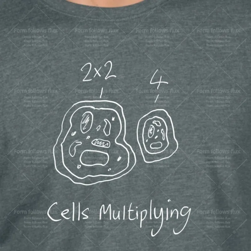 

2026 men T-Shirt Hoodie Cells Multiplying Animals Daftness Kids Science Hand Drawn Comic style Unisex S-6XL Plus Size Friendly