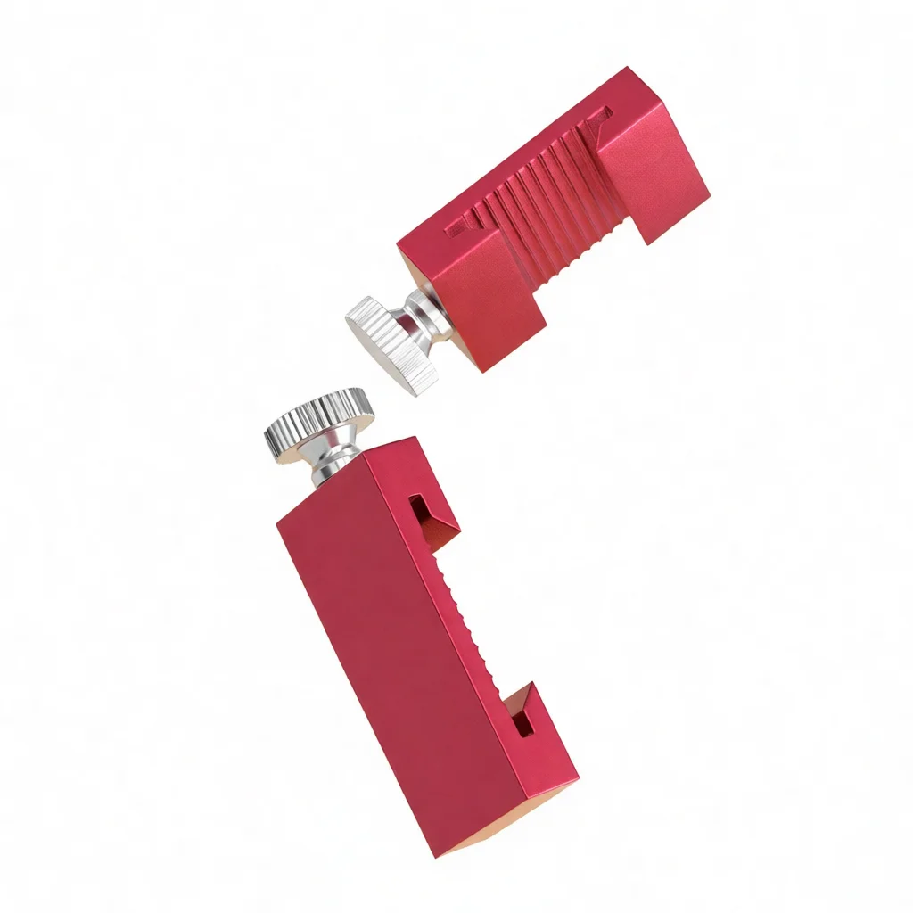 High Quality Steel Ruler Positioning Block Aluminum Scriber Woodworking Fixed Slider Layout Measuring Gauge Tool