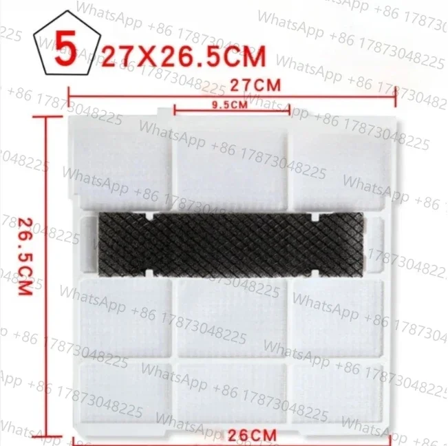 For Midea air conditioner hanging filter indoor unit universal 1 horse 1.5 dust filter accessories