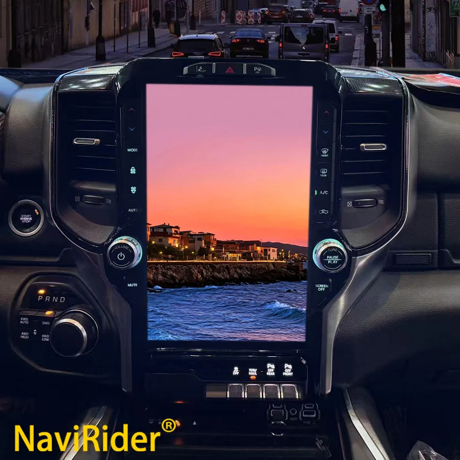 

13.1" Touch Screen For Dodge Ram 1500 2500 3500 2019-2023 Car Radio Android Auto Caplay Video Player GPS Navigation Head Unit 4G
