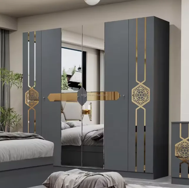 

#h forLuxury Modern Solid Wood Bedroom Set Full Size Bed with Storage and Drawers for Home Hotel Apartment or Villa