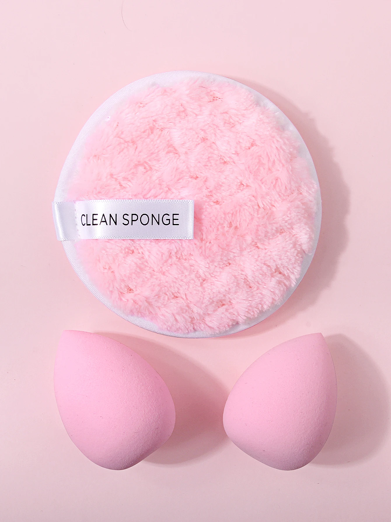 Reusable Makeup Remover Puff & Water Drop Makeup Sponge Set Wet Dry Dual Use Foundation Concealer Portable Travel Cosmetic Puff