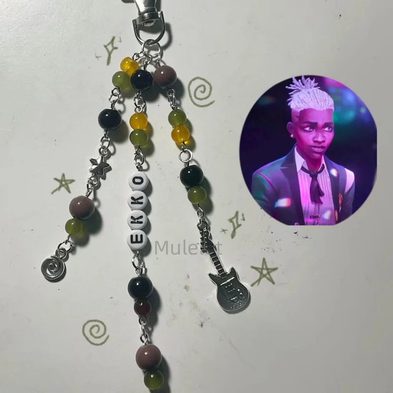 سلاسل المفاتيح المستوحاة يدويًا من غامضة | لطيف غامض مستوحاة سلاسل المفاتيح Y2k المجوهرات #2