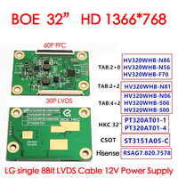 universal lcd tv logic board for HKC BOE LCD screen 32 inch PT320AT02-5 PT320AT01-4-XC-1 PT320AT03-4 HV320WHB ST3151A07 with 60P