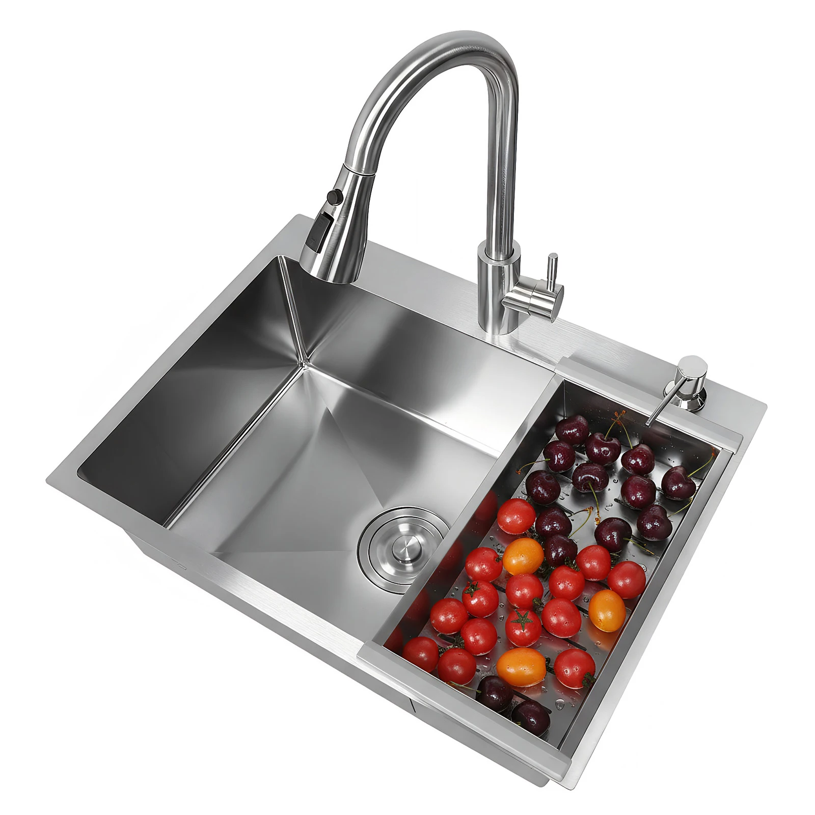 

23.62 X 17.72 X 7.87 Inch with Pull-Out Faucet Kitchen Sink Farmhouse Sinks for Laundry Room Bathroom Farmhouse