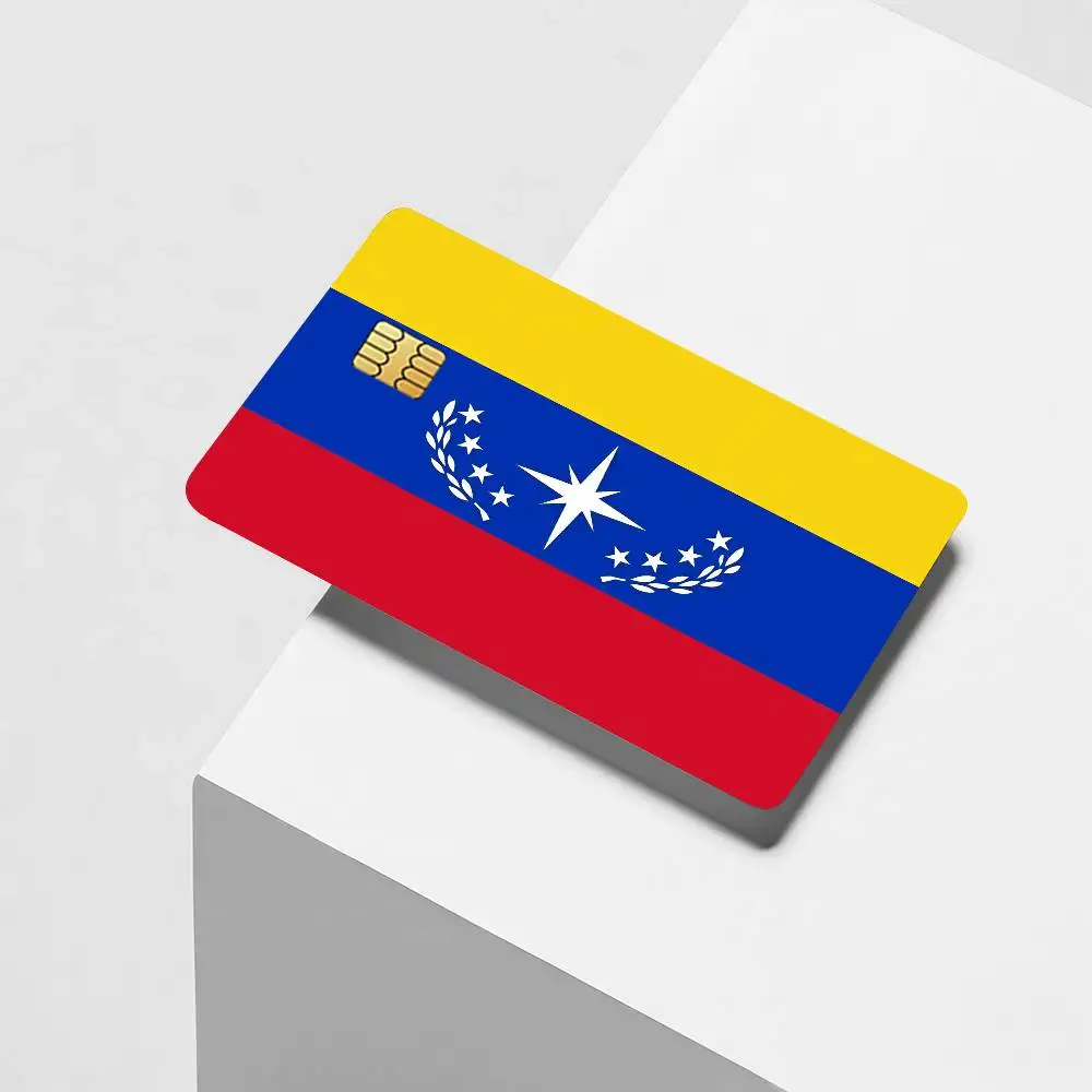 Nation V-Venezuela flag Credit Card Decorative Card Stickers Suitable For Bank Cards Metro Transit Anti-scratch Gift 4PCS