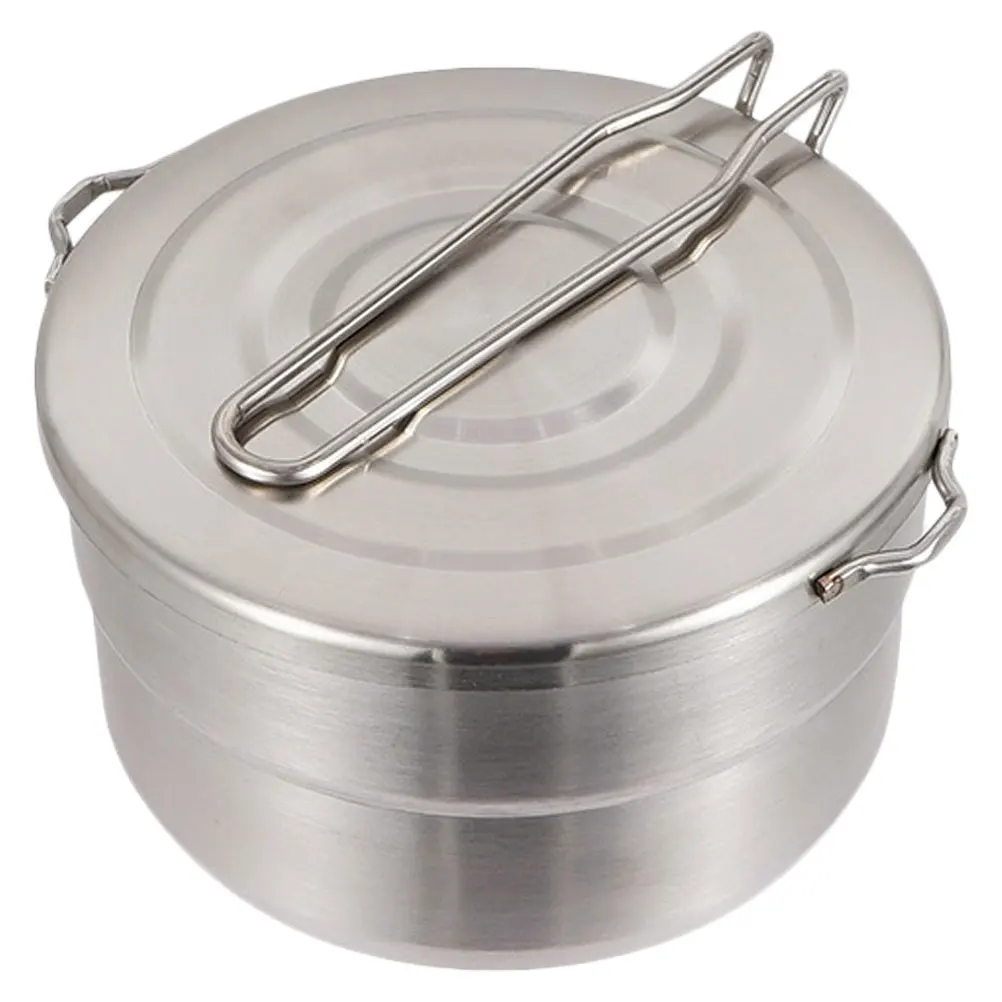 

Portable Camping Cookware Foldable Kettle Large Small Pot Picnic Pan Outdoor Stove Kit Durable Non Sticky Lightweight Strong
