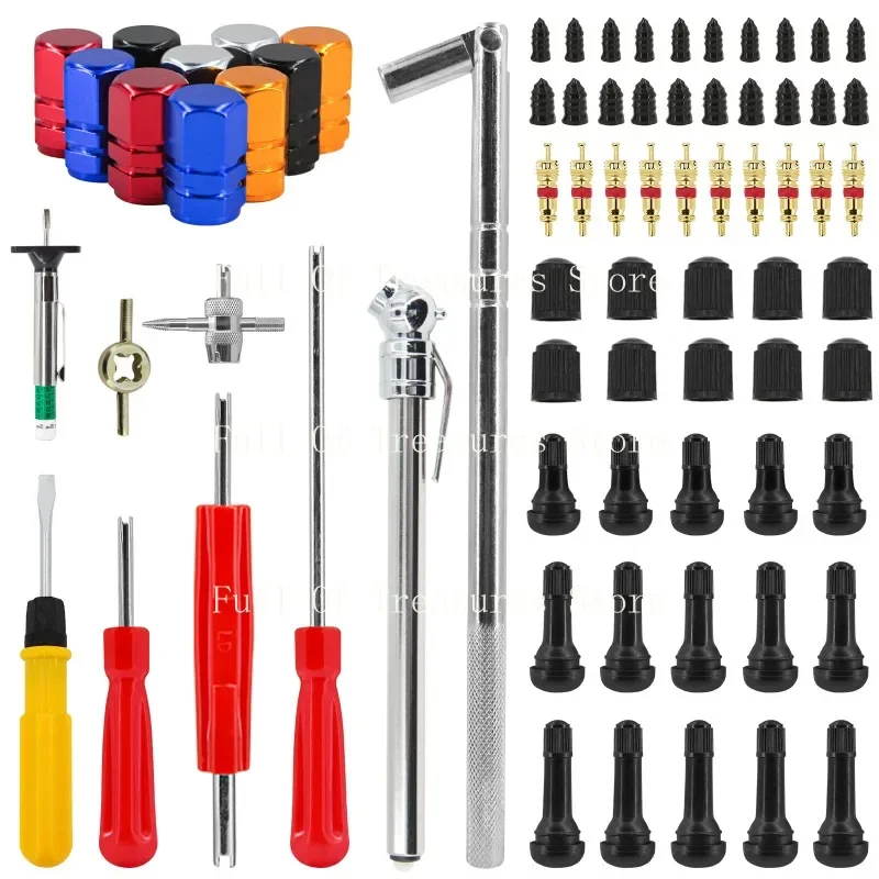 

Valve Stem Puller Installer Tool Tire Snap in Short Rubber Stem 4 Way Valve Core Remover Single Head Tire Repair Nails Screws