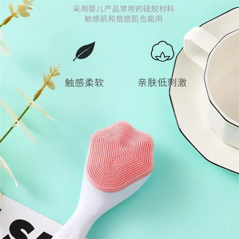 Szczoteczka do mycia twarzy dla kobiet z miękkim włosiem do usuwania zaskórników, głęboko oczyszczania porów i brudu, artefakt do czyszczenia twarzy i pielęgnacji twarzy.