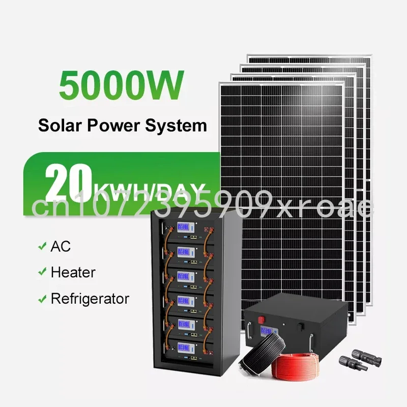 Complete Set of Off-grid Solar System, Solar Energy Home System, 10kW, 15kW, 20kW, 5 kW, 5000 W