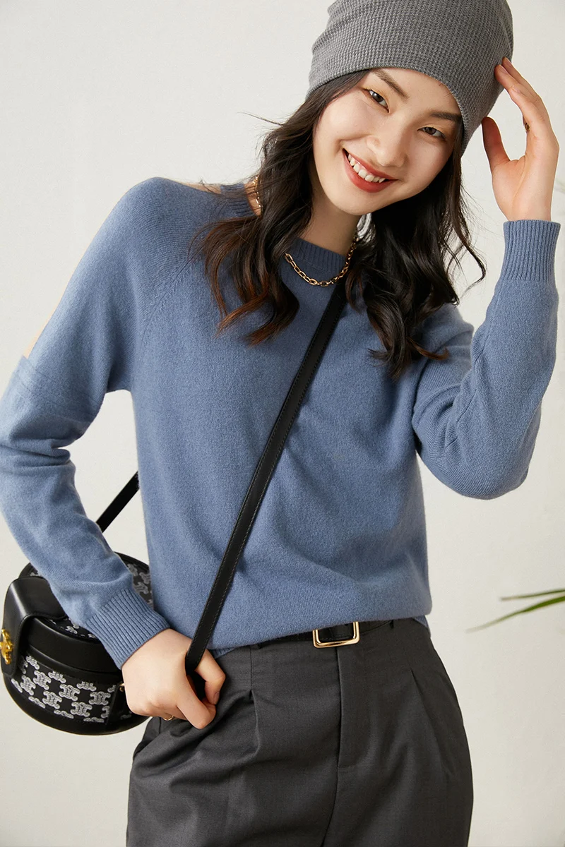 100% Wool Sweater Women Pullovers New Arrival O-Neck Long Sleeve Knitwear Female Warm Soft Basic Jumper  High Quality Shirt