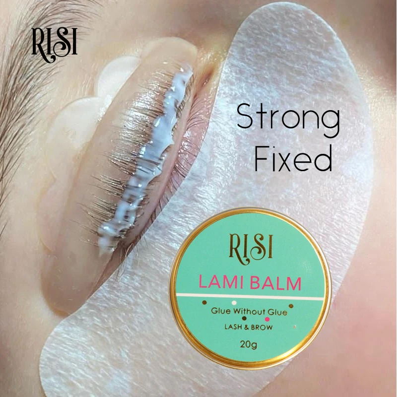 Free RISI Cherry Lash Glue Balm Lami Glue Balm Non Irritation Glue Balm Lash Lifting Strong Sticky Lami Glue Balm Lashlifting