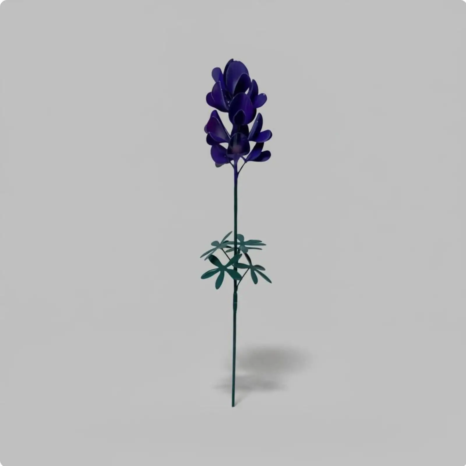 Metal Flower Garden Stake Weather Resistant Iron Flower Yard Art for Patio