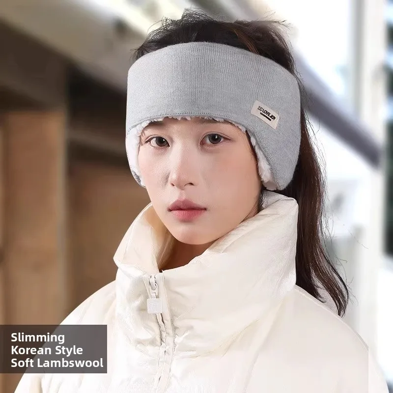 

Новые зимние наушники из меха ягненка, женские уличные ветрозащитные наушники на подкладке, теплая защитная повязка на голову, чехлы для ушей