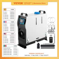 VEVOR Diesel Air Heater 8KW All In one One Air Outlet 8KW Diesel Heater 12V Fast Heating Diesel Parking Heater Red LCD Switch