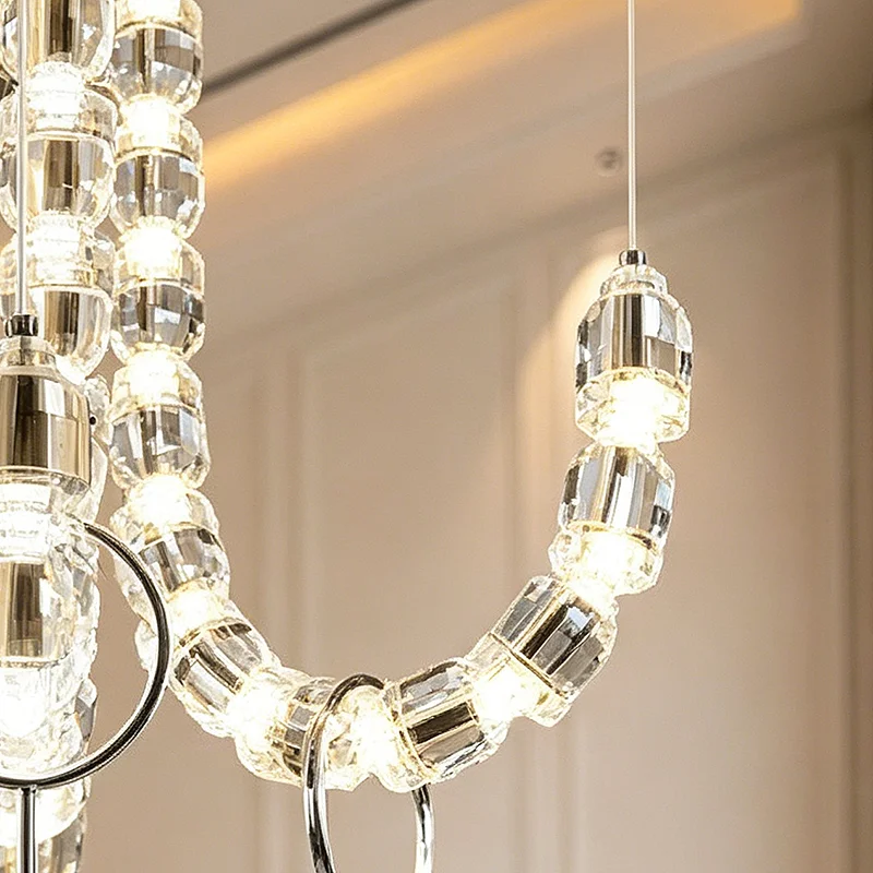 

Modern Crystal stair chandelier lights indoor lighting Ceiling lamp hanging light led Chandeliers for living room indoor lightin