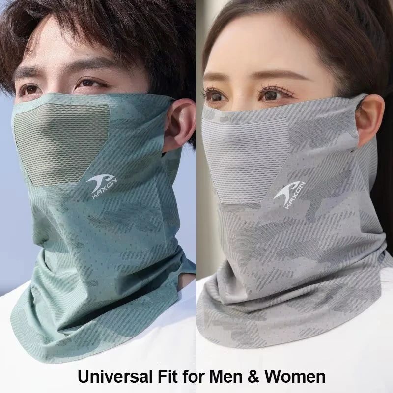 Neck Gaiter Cycling Cooling Face CoverSun Protection Face Mask Spring Summer Breathable Fishing Hiking Ear-Hanging Sport Unisex