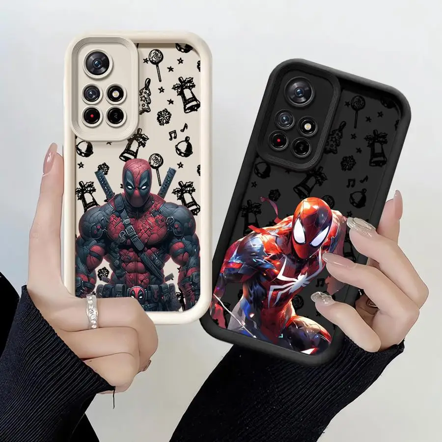 حافظة لهاتف Xiaomi Redmi 13 A3 A4 12 A1 A2 Plus غطاء ناعم Marvel Spider Man Christmas #1