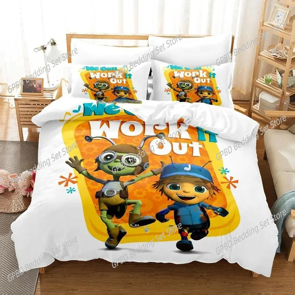 Beat Bugs 3D Bedding Set Duvet Cover Pillowcases Single Twin Full Queen King Size Home Decor Quilt Boys Gift