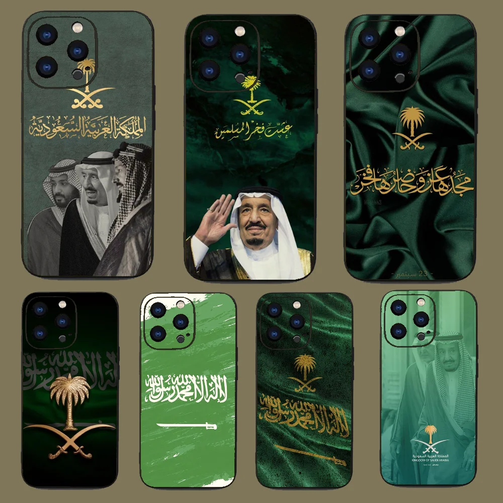 Kingdom Of Saudi Arabia Flag Phone Case For Iphone 15 11 13 14 Pro Max 7 8 Plus X Xr Xs Max Se2020 12mini Cover Case