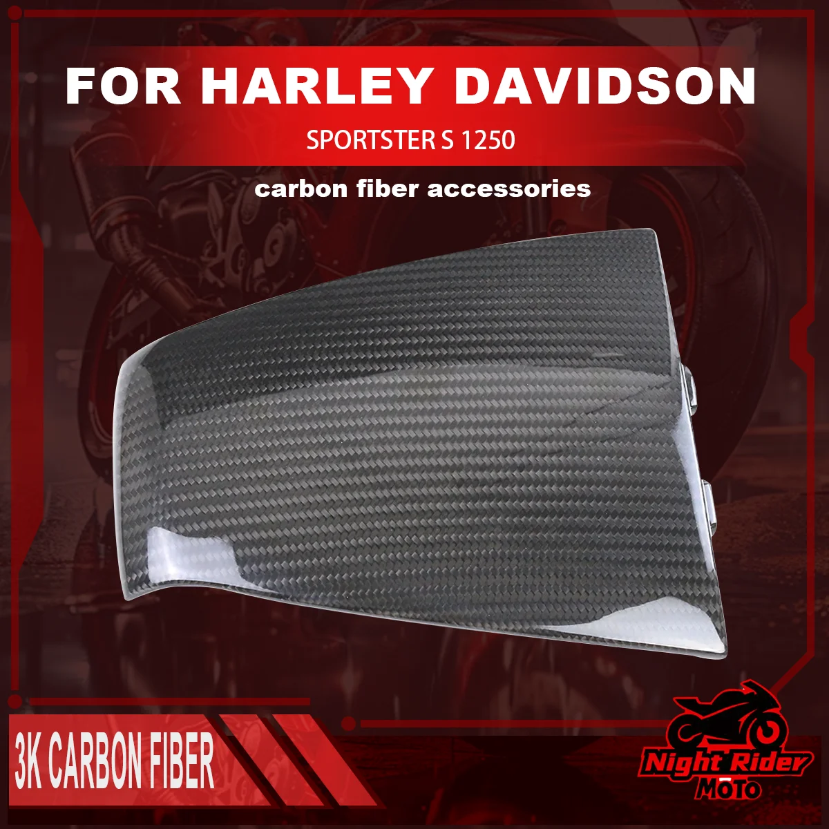 

Для Harley Sportster S 1250 RH 1250S S1250 2021 2022 2023 2024 + модифицированные детали мотоцикла, боковой обтекатель, задняя крышка из углеродного волокна