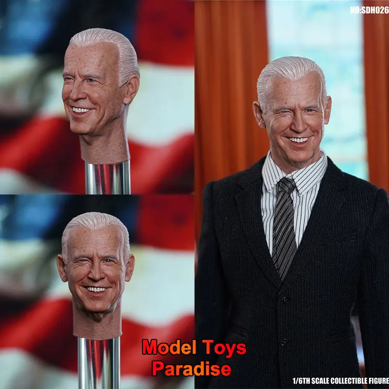 

In Stock SUPER DUCK SDH026 1/6 Men Soldier US Mr. President Hair Transplant Head Sculpt Fit 12inch Action Figure Body