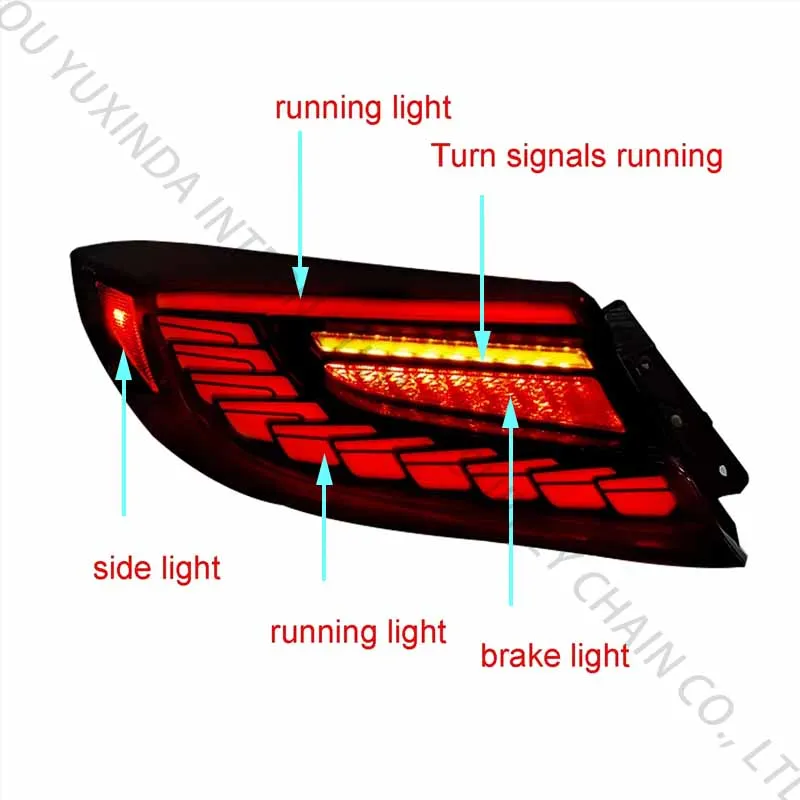 مجموعة المصابيح الخلفية LED للسيارات عدسة حمراء ملحقات المصابيح الخلفية المعدلة لسوبارو BRZ GR86 2021-2024 بالجملة 2022 2023