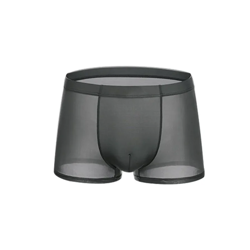 

Fashion Stylish Suitable Supply Briefs Trunks Underpant Underwear Boxer Clothes Design Ice Silk Men Transparent