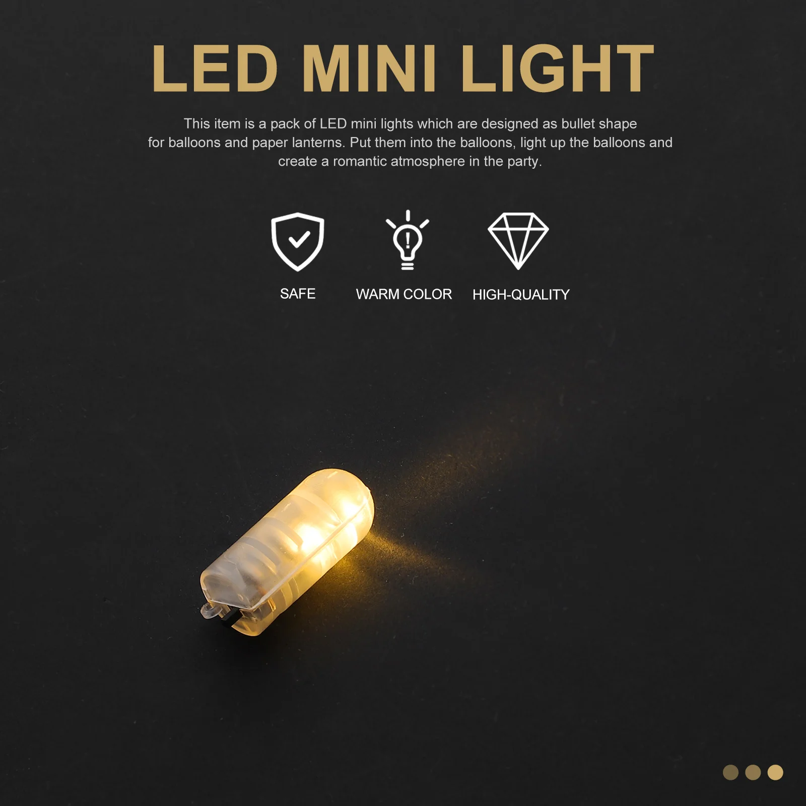 

30pcs Led Balloon Lights Mini Luminous Lamp Bulbs For Party Wedding Christmas Halloween Decor Outdoor Indoor Lighting Waterproof