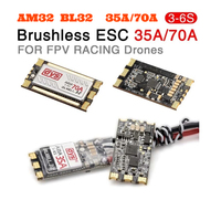 dys 35A AM32 BL32 70A Brushless RC Drone ESC 3-6S BLheli_32bit for Dshot150/300/600/1200 FPV Racing Quadcopter RC Crawler Parts