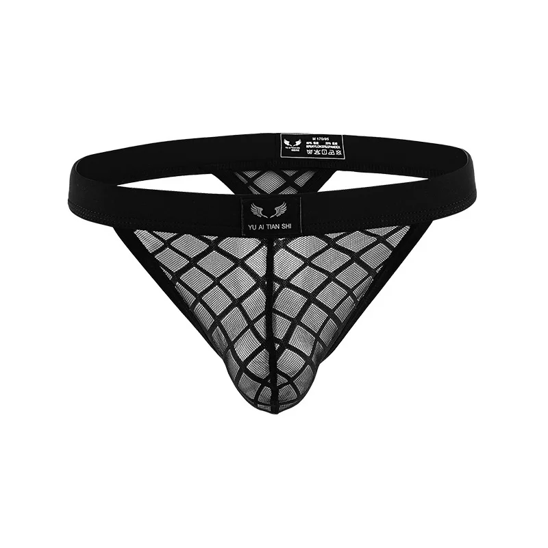 Männer Tangas Exotische Slips Sexy G-String Zangen Mesh Solide Bequeme Bikini Unterwäsche Tasche Ausbuchtung Beutel Briefs T-back