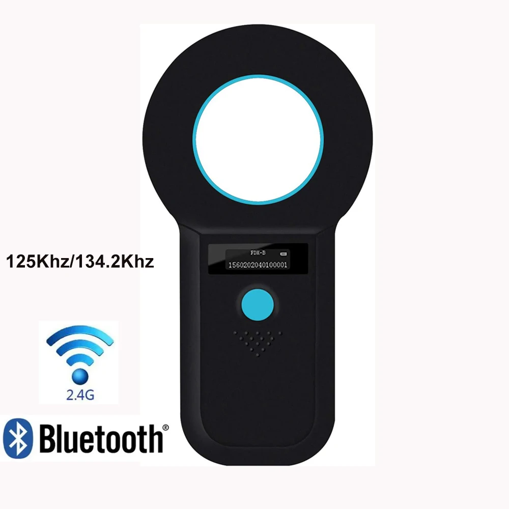 

Wireless Bluetooth Handheld Pet Scanner ISO11784/85/FDX-B/EMID Animal Scanner Pet Tag Reader Portable RFID Microchip Scanner