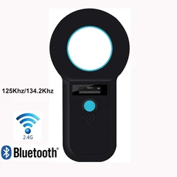 Kablosuz Bluetooth el Pet tarayıcı ISO11784/85/FDX-B/EMID hayvan tarayıcı evcil hayvan etiketi okuyucu taşınabilir RFID mikroçip tarayıcı