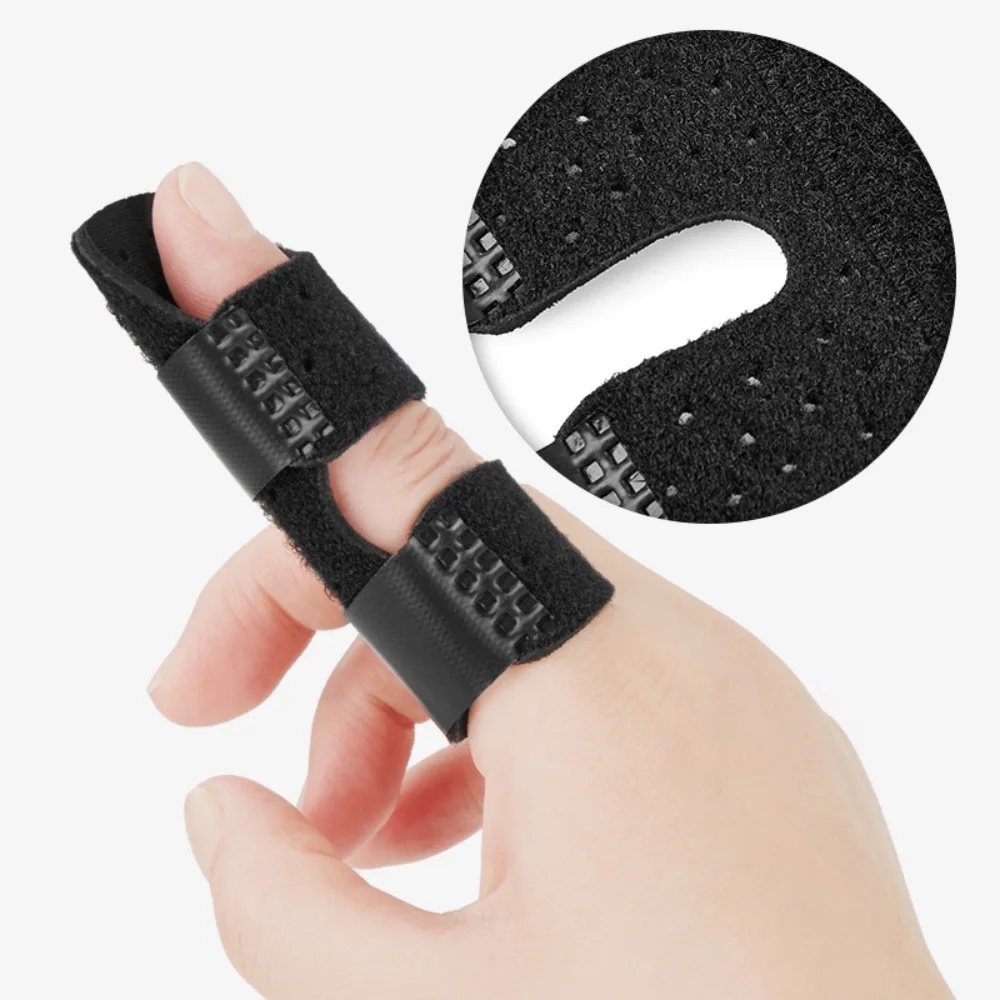 SBR OK Cloth Aluminum Strip Finger Splint Black Blue Nude Grey Adjustable Support Brace Straightener Corrector Sports Safety