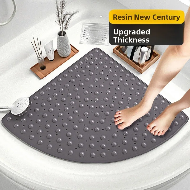 

Противоскользящий коврик для ванной комнаты, массажный коврик для душа, специальный коврик с присосками для ног, для макияжной комнаты, детский противоскользящий коврик в форме веера